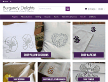 Tablet Screenshot of burgundy-delights.com